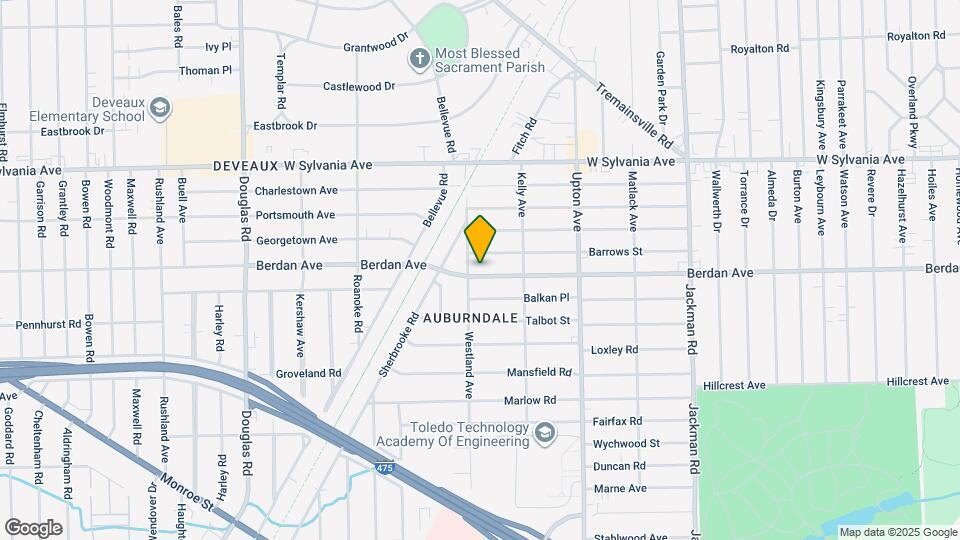 2050 Berdan Ave Map and Location Details