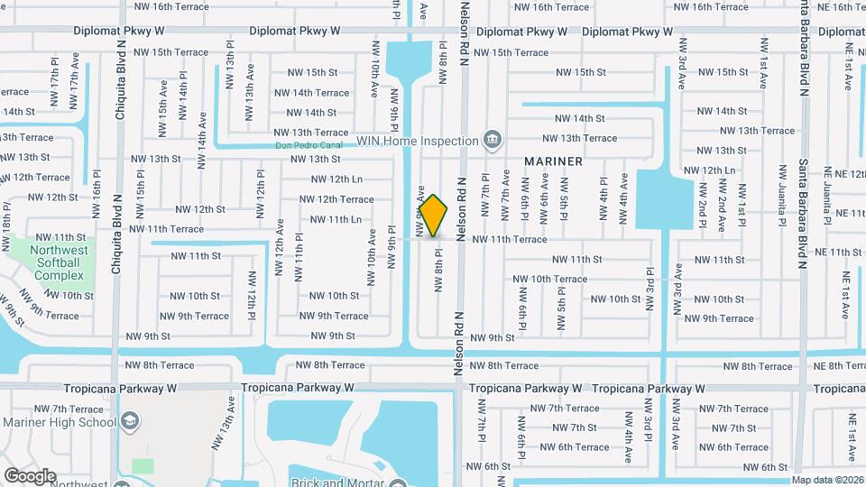 1106 NW 8th Pl Map and Location Details
