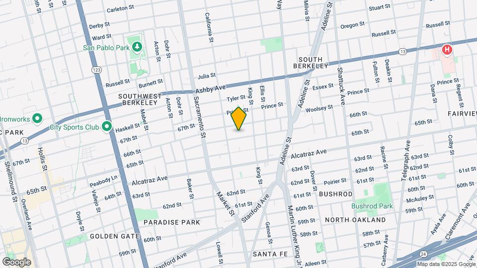 1623 Fairview St Map and Location Details