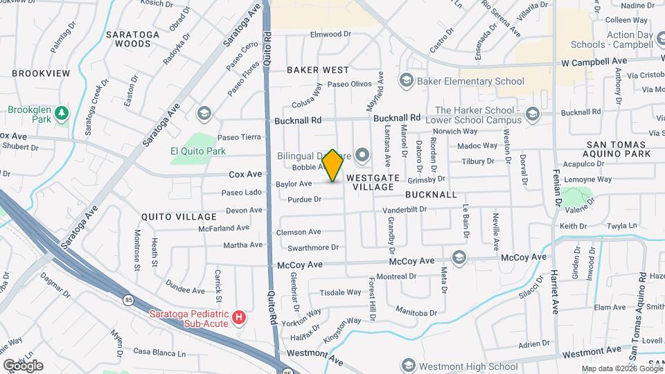 18270 Baylor Ave Map and Location Details