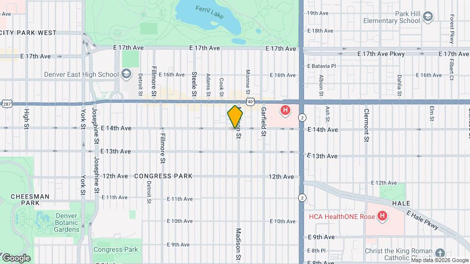 1375 Madison St Map and Location Details