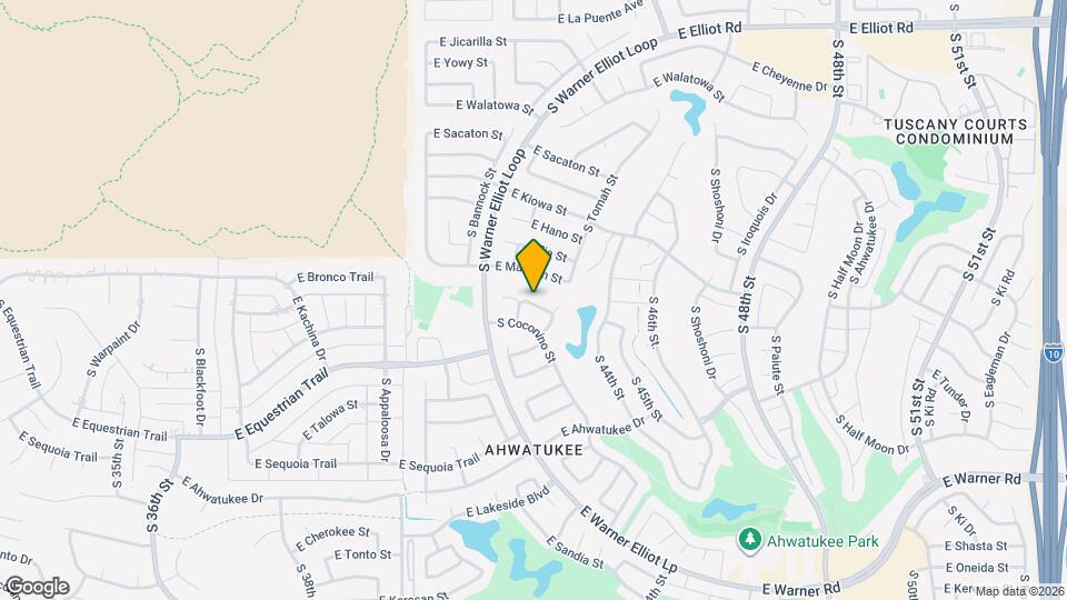 4222 E Winnetka Dr Map and Location Details