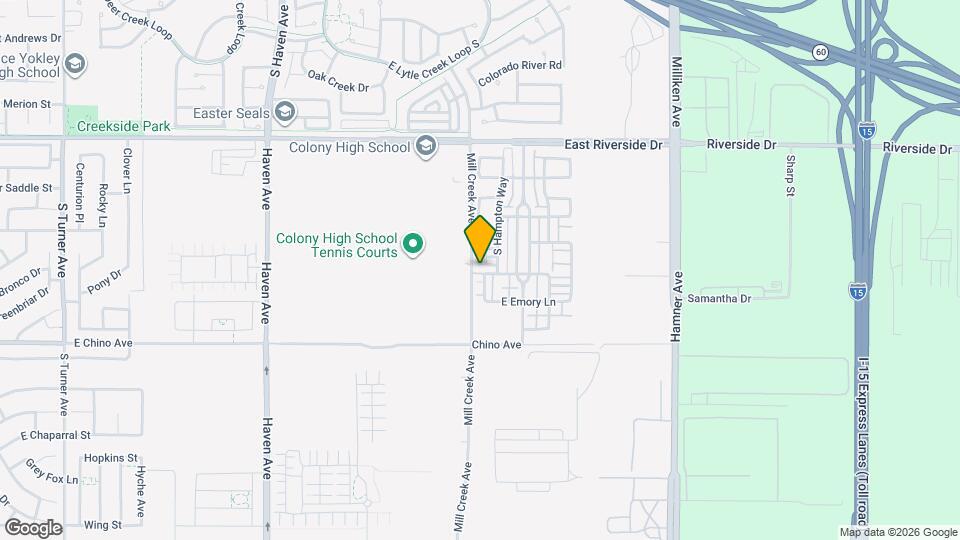 3939 E Bethany Way Map and Location Details