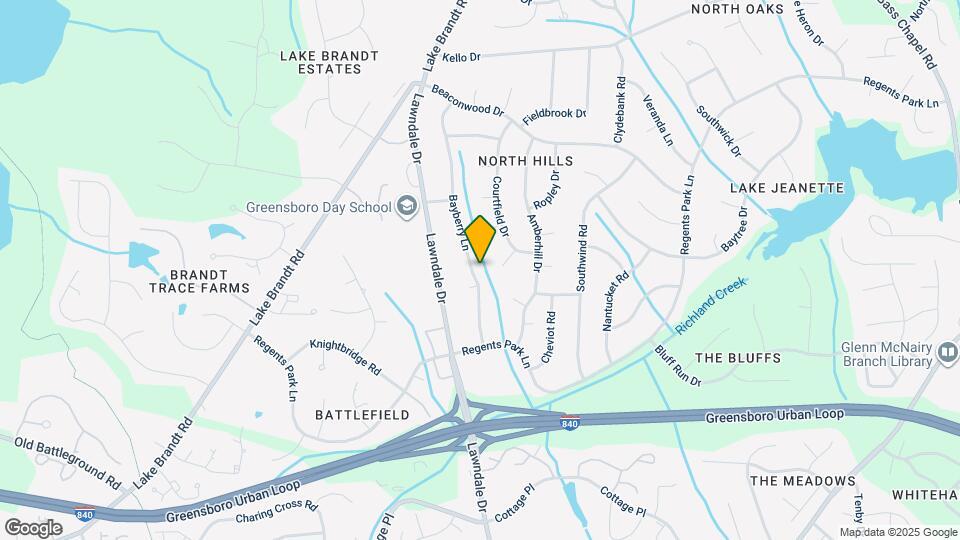 5204 Bayberry Ln Map and Location Details