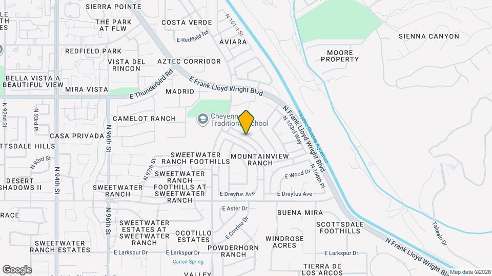 13536 N 102nd Pl Map and Location Details