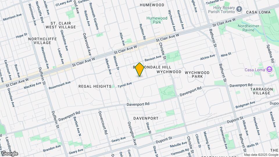 160 Tyrrel Ave Map and Location Details