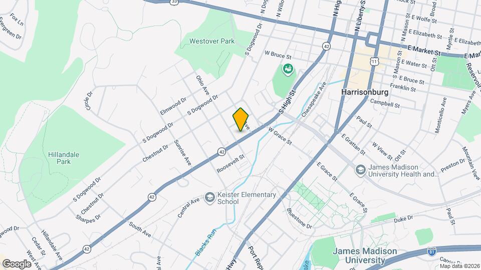 537 S High St Map and Location Details