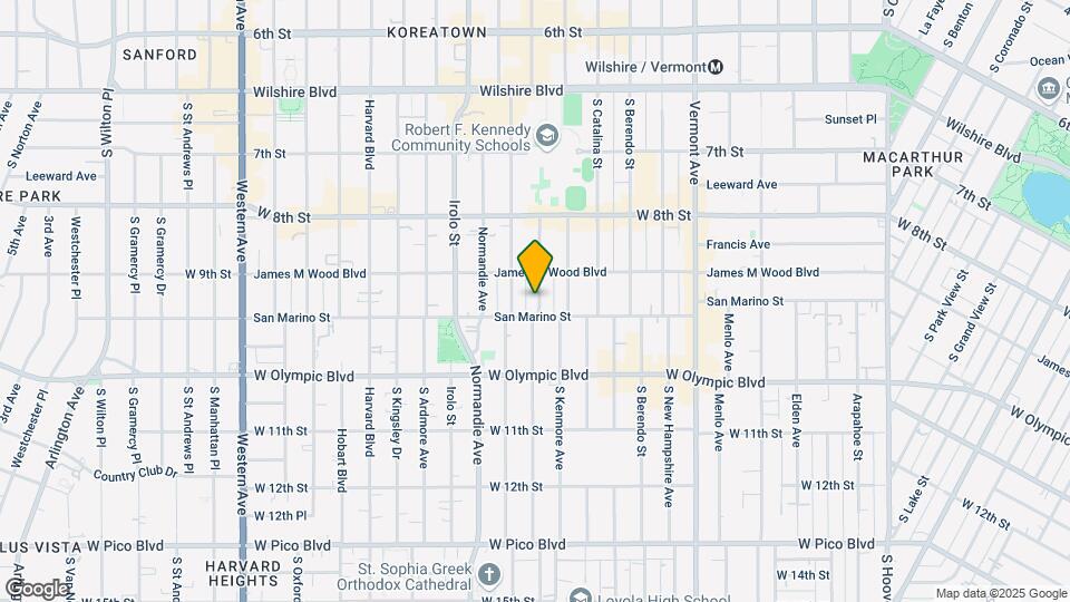 927 Fedora St Map and Location Details