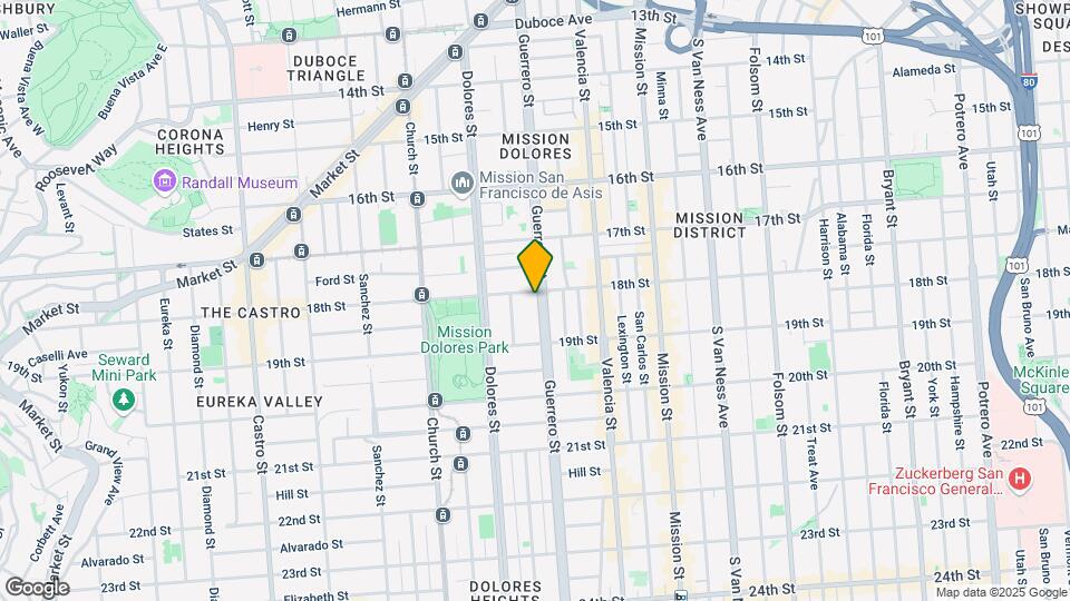 610 Guerrero St Map and Location Details