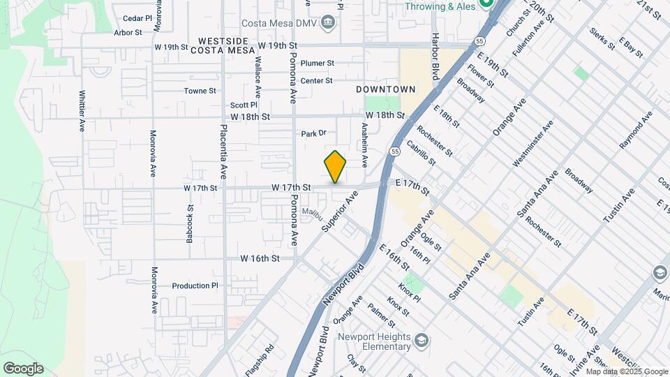 647 W 17th St Map and Location Details