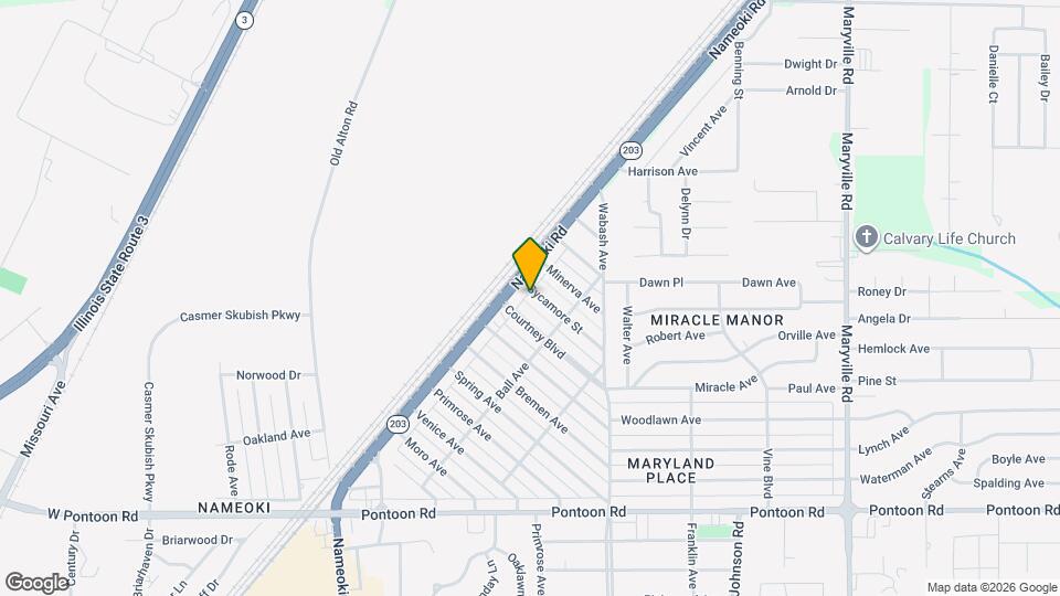 1604 Sycamore St Map and Location Details