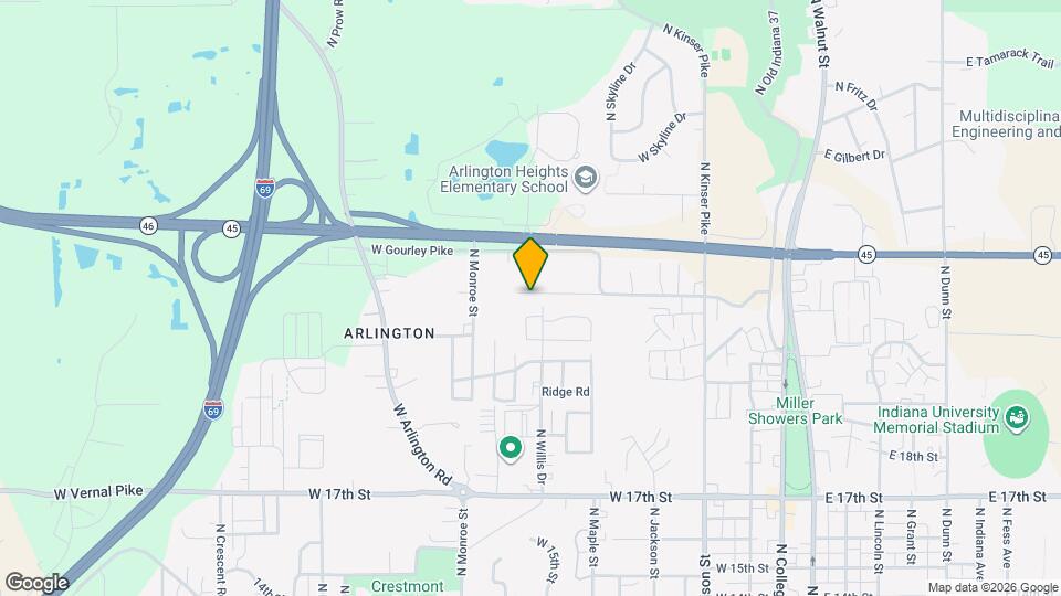 1009 W Cascade Ave Map and Location Details