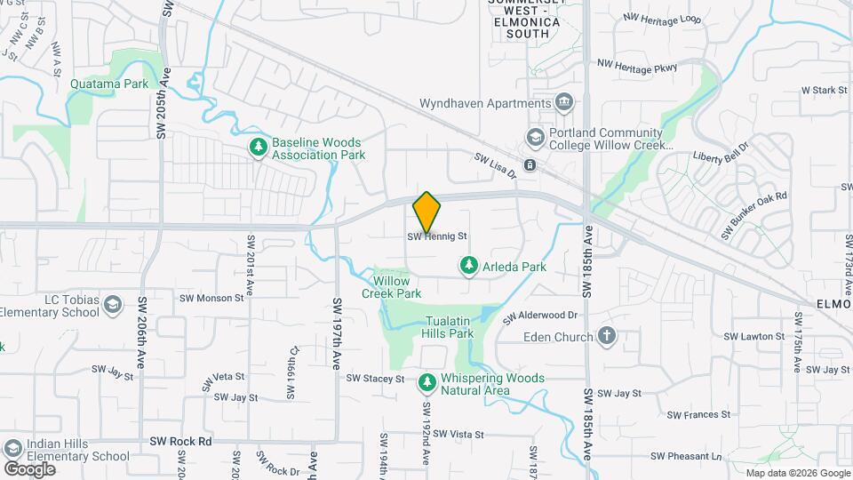 19300 SW Hennig St Map and Location Details