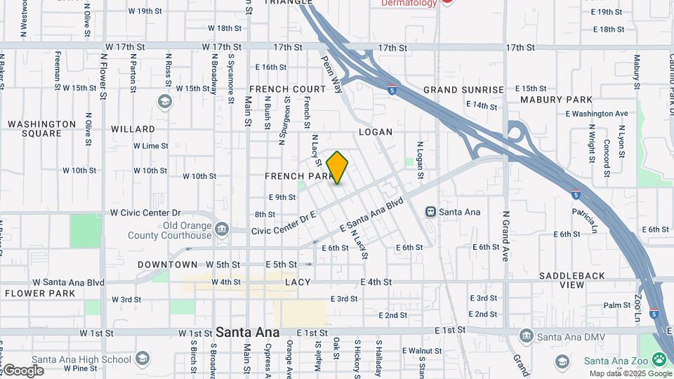 815 N Lacy St Map and Location Details