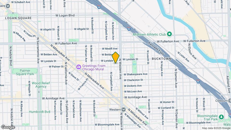 2420 W Palmer St, Unit 1st floor Map and Location Details
