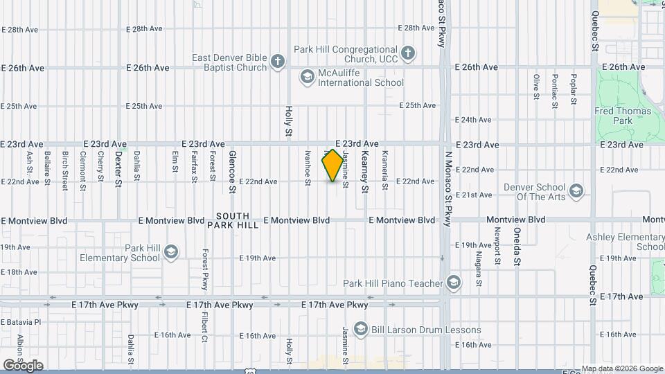 2082 Ivy St Map and Location Details