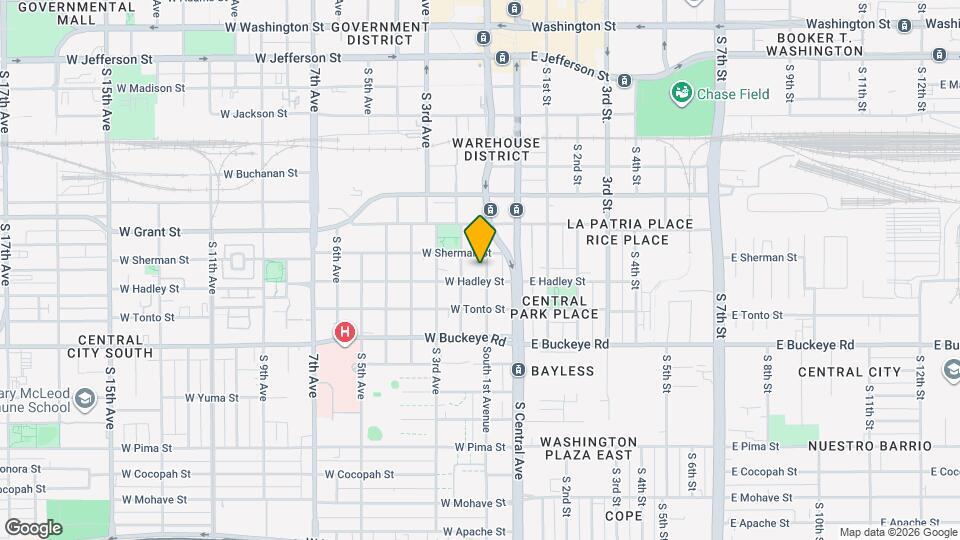 814 South 1st Avenue Map and Location Details