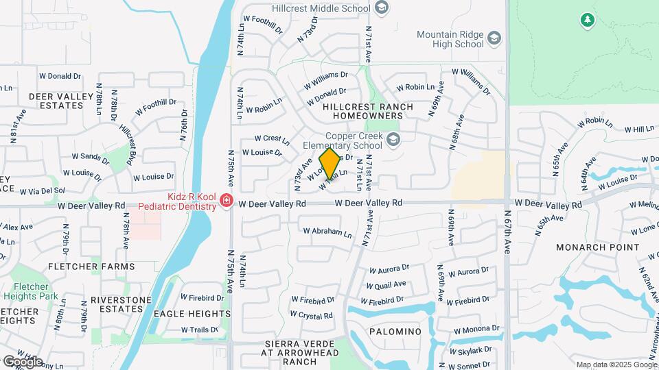 7244 W Via Del Sol Dr Mapa y Detalles de la Ubicación