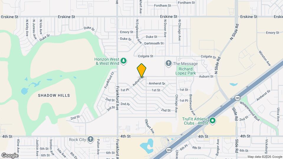 5709 Auburn Dr Map and Location Details