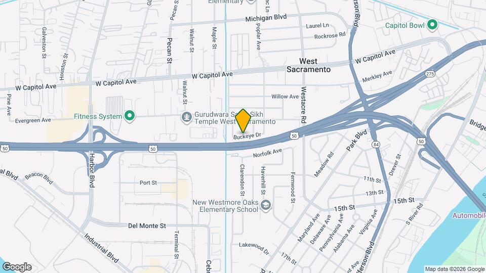 1930 Hemlock St Map and Location Details