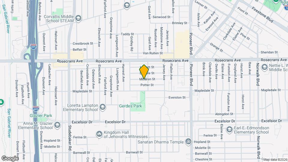 11456 Mclaren St Map and Location Details