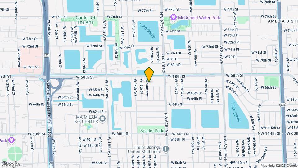 1295 W 66th St Map and Location Details