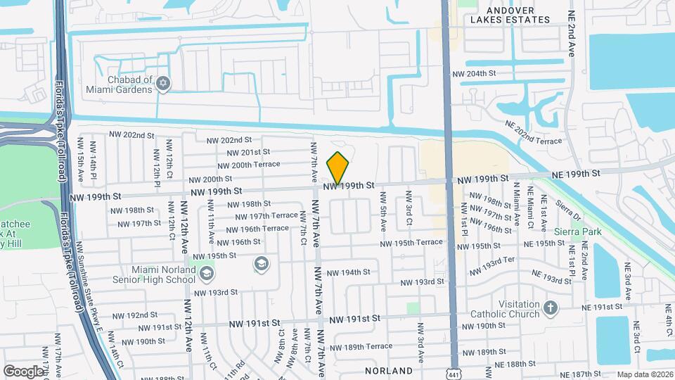 620 NW 199th St Map and Location Details