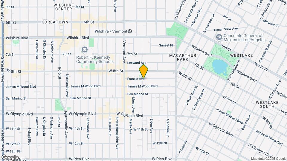 850 S Westmoreland Ave Mapa y Detalles de la Ubicación