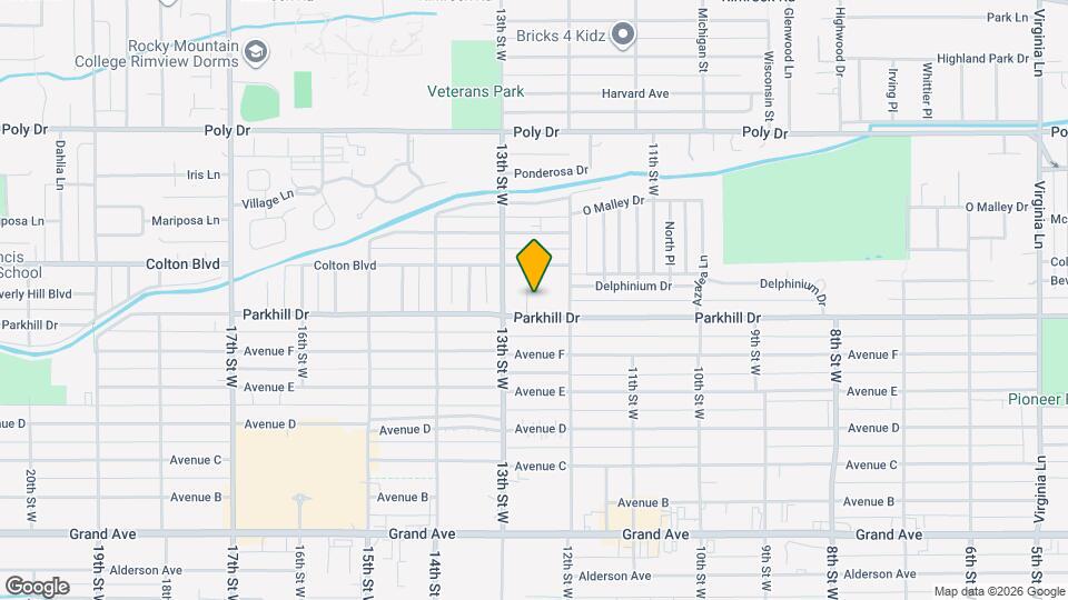 1229 Parkhill Dr Mapa y Detalles de la Ubicación