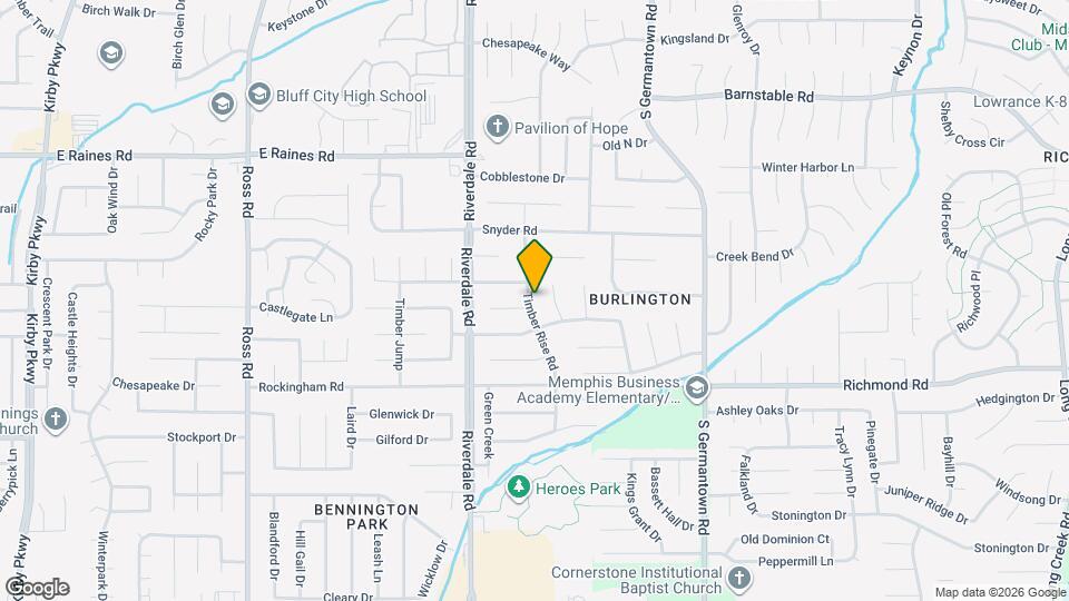 4324 Timber Rise Rd Map and Location Details