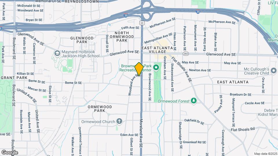 625 Moreland Ave SE Map and Location Details