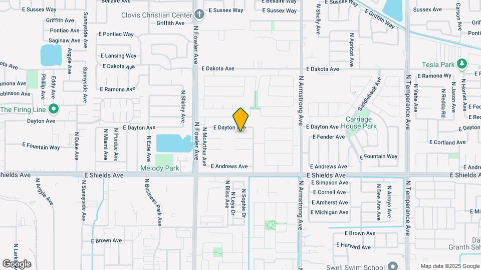 6182 E Cortland Ave Map and Location Details