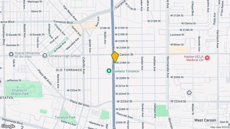1664 W 218th St Map and Location Details