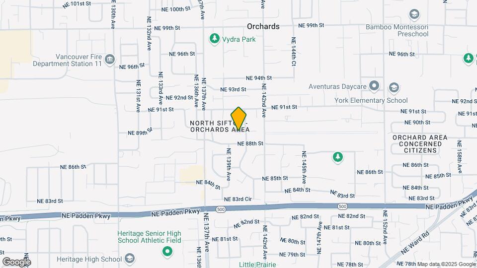 13909 NE 89th Cir Map and Location Details