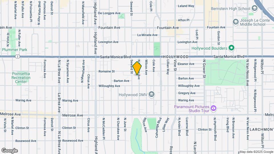 935 N Hudson Ave Mapa y Detalles de la Ubicación