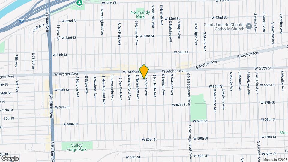 5534 S Natoma Ave Map and Location Details