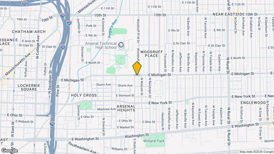 1709.5 E Michigan St Map and Location Details