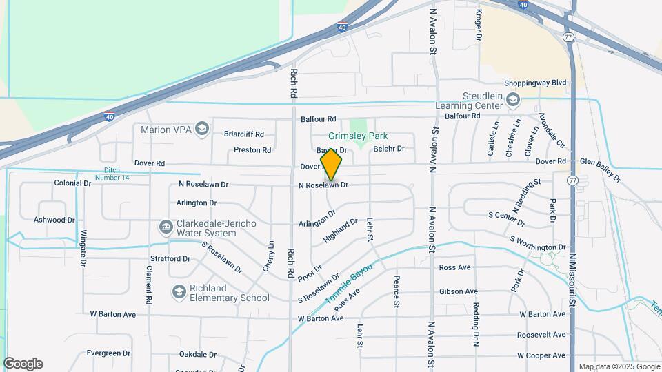 616 N Roselawn Dr Map and Location Details