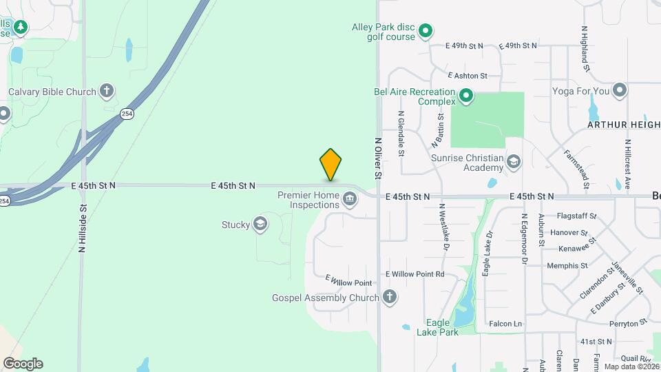 4515 E 45th St N Mapa y Detalles de la Ubicación