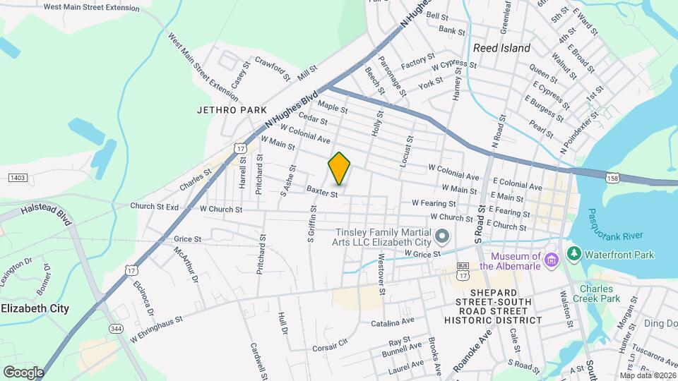 902 Baxter St Map and Location Details