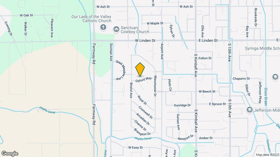 622 Oxford Way Map and Location Details