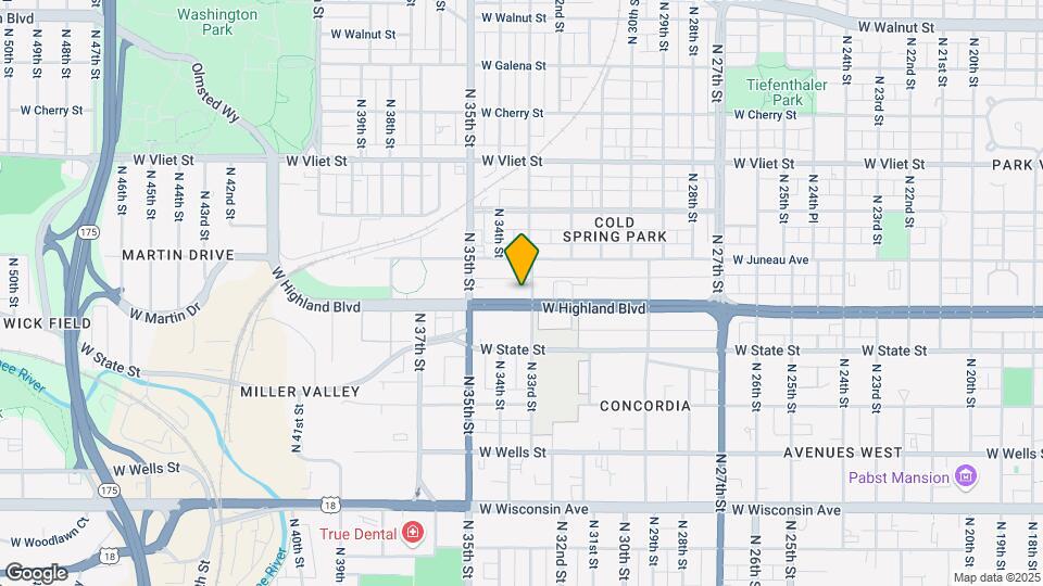 3306 W Highland Blvd Map and Location Details
