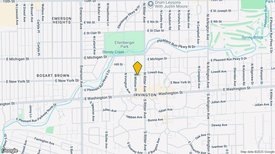 69 N Whittier Pl Map and Location Details