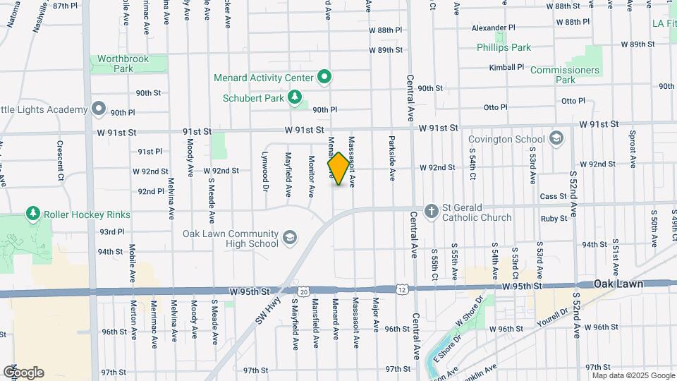 9225 Menard Ave Map and Location Details
