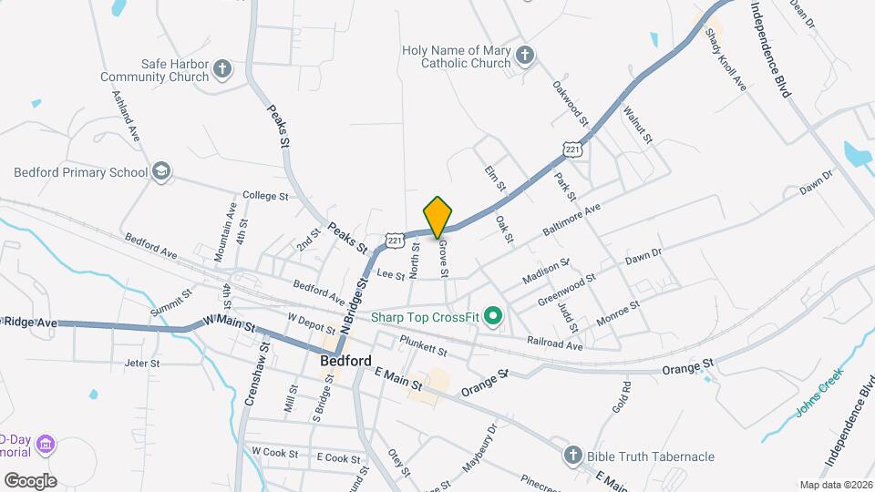 704 Grove St Map and Location Details