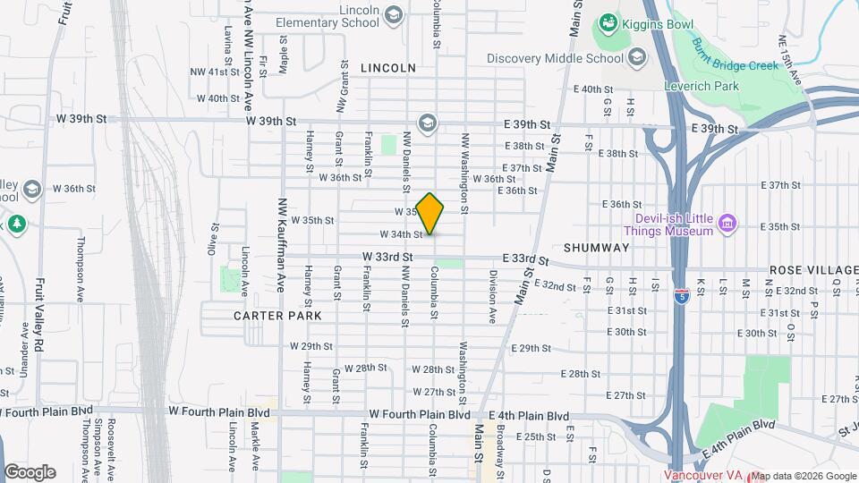 3310 Columbia St, Unit South Unit Map and Location Details