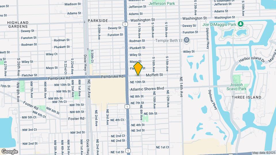 732 Moffett St Mapa y Detalles de la Ubicación