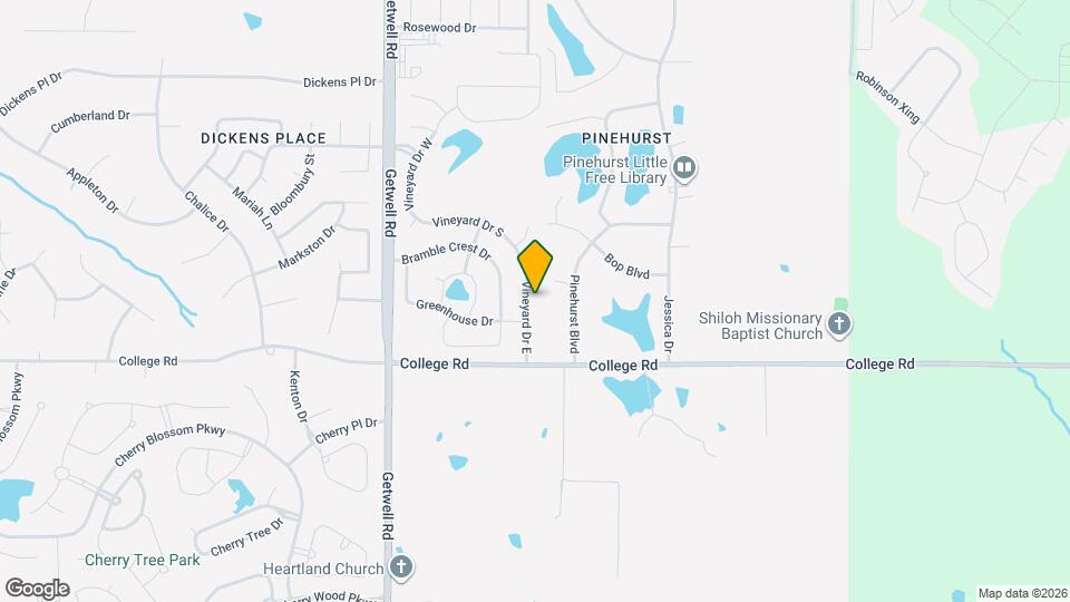 4130 Vineyard Dr E Map and Location Details