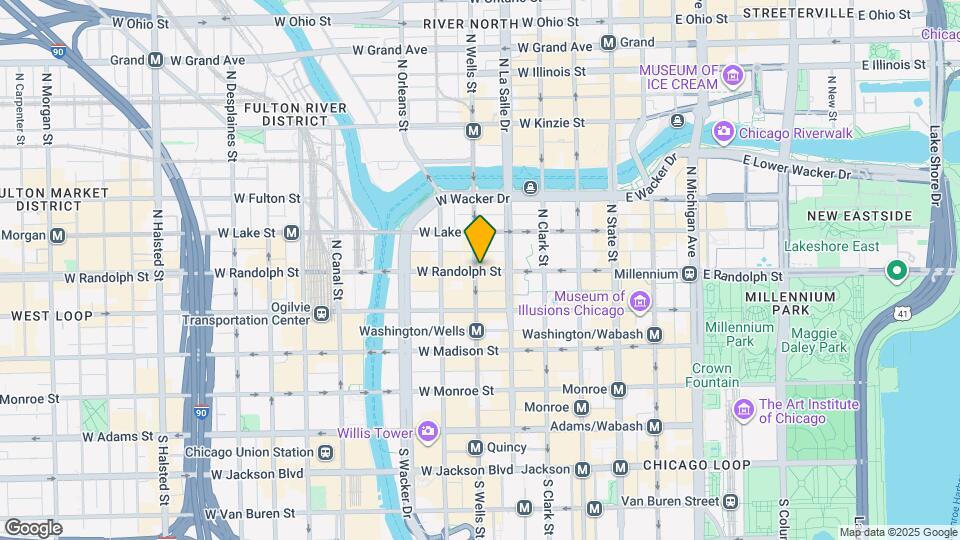 184 W Randolph St Mapa y Detalles de la Ubicación