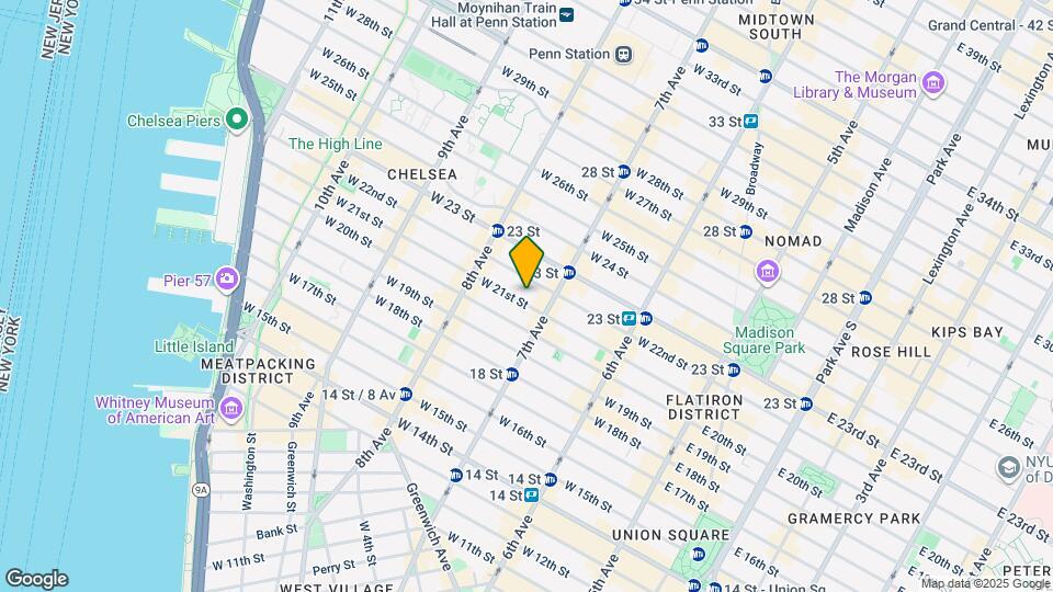 215 W 21st St Map and Location Details